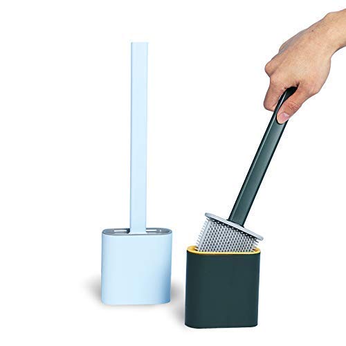 PINGAX RETAIL Silicon Toilet Brush with Slim Holder