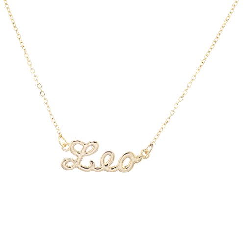 Lux Accessories Horoscope Zodiac Sign Leo Gold Necklace