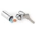 EZY DOSE Keychain Pill Box and Medicine, Vitamin Container, Safe for Money & Travel Items, Metal Canister, Medium Compartments, Various, BPA Free