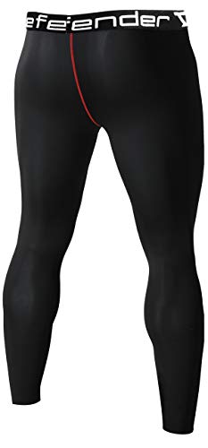 Defender Men's Sports Compression Pants Under Jerseys Tights Shorts Fits Football BR_L