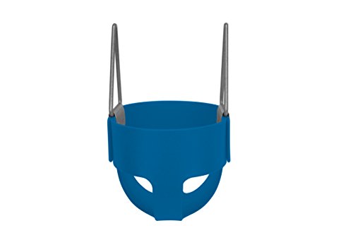 American Swing Blue Polymer Full Bucket Toddler Swing Seat - Residential Only