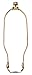 Royal Designs, Inc. HA-1001-7BR-1 Heavy Duty Harp for Lamp Shade Holder, 7 inch, Polished Brass Base