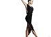 Motony Women Latin Dance Dress Latin Dance Practice Costume Adult Performance Skirt Black S