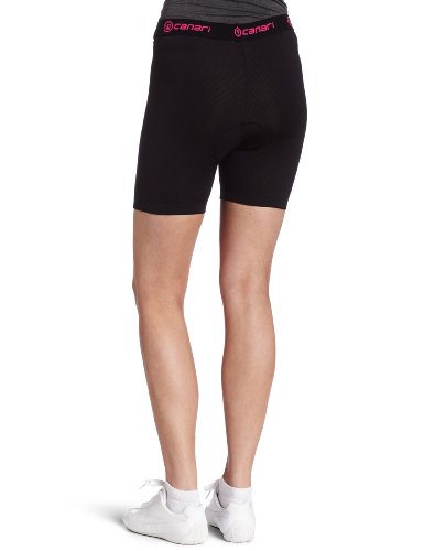 Canari Cyclewear Women's Gel Cycle Liner Padded Cycling Brief (Black, Medium) - Thumbnail 2