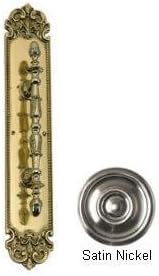 Fleur De Lis Pull Handle/Plate Finish: Satin Nickel