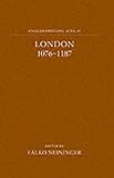 London 1076-1187 Vol. 15, , 0197261795