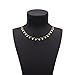 Boosic Bohemian Gold Tone Disc Drop Choker Necklace Minimalist Jewelry For Women