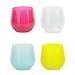 SILIPINT Silicone Wine Glasses, U.S. Patented, BPA-Free, Unbreakable, Red and White Wine Drinkware (4 Variety Pack 14oz Cups)