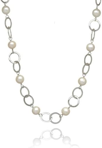Valero Pearls - Necklace with Freshwater Pearl - 925 Sterling Silver - Pearl Jewellery, Silver Jewelry, Sterling Silver Necklace - 290105