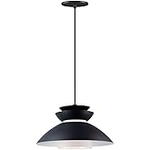 Maxim Nordic-One Light Pendant-14.25 Inches Wide by 8 inches high-Black Finish -Traditional Installation