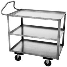 Utility Cart, SS, 54 Lx25 W, 1200 lb. Cap.