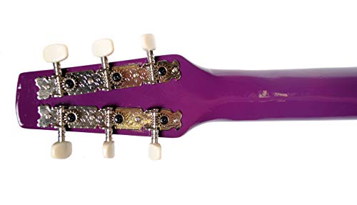 Shop4Omni Steel String Backpacker Travel Guitar with Bag (Purple) - Thumbnail 2