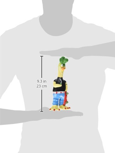 Ruffin' It Tony Mohawk Latex Chicken Pet Toy, Small