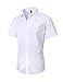 Taobian Mens Casual Business Short Sleeve Button Down Dress Shirt Slim Fit Cotton Shirts