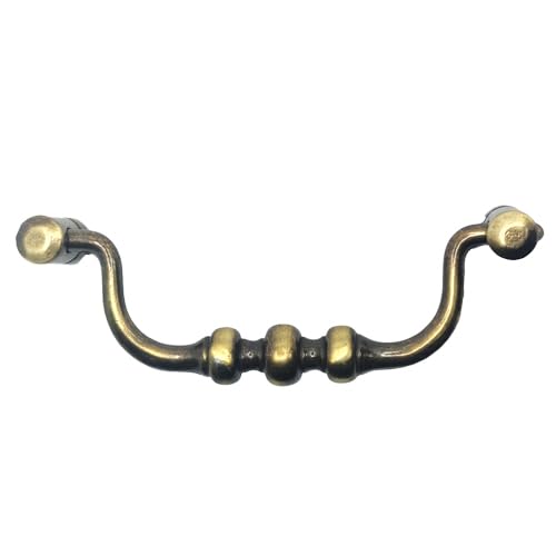 Universal Hardware Antique Brass Cabinet Handles Solid Vintage Drawer Pull Handle - 466 Brass