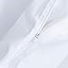 SUSYBAO White Duvet Cover Queen 100% Cotton 3 Pcs Set 1 Solid Color Hotel Duvet Cover with Zipper Ties 2 Pillow Shams Farmhouse Hotel Collection White Bedding Set Soft