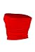 Kurve Women’s Strapless Tube Top - Medium Length Seamless Bandeau Stretchy Sexy Bra Tops, UPF 50+ (Made in USA), Red, X-Small/Medium