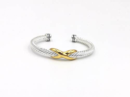 Elegana Bracelet Designer Brand Inspired Antique Women Jewelry Cross Cable Wire Bangle Christmas Day - //medicalbooks.filipinodoctors.org