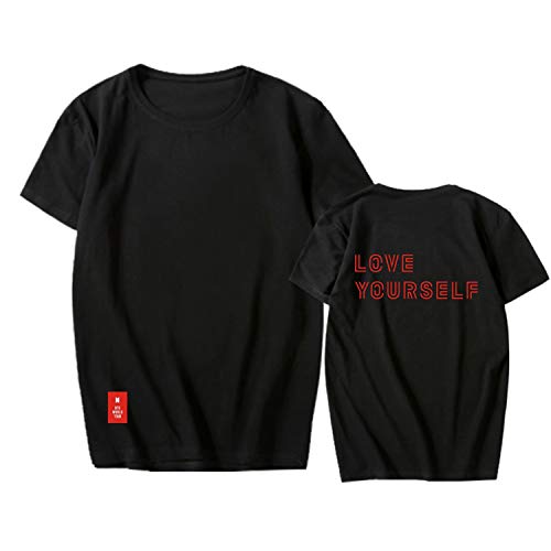 Aopostall Kpop BTS T Shirt 2018 Love Yourself World Tour Bangtan Boys Merchandise Suga Jung Kook Jimin Tee