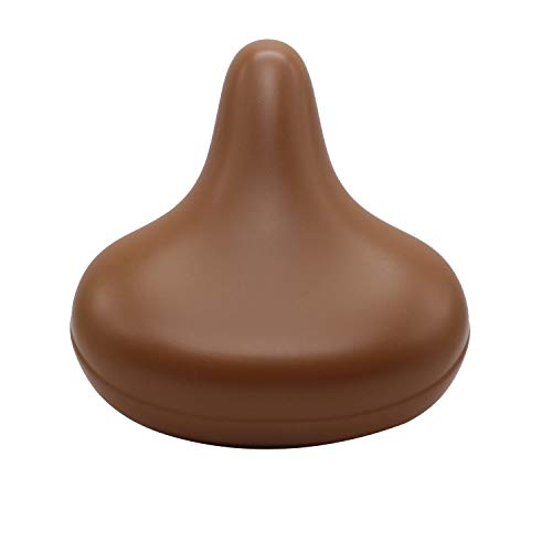 FOUJOY Ultra-Wide Oversized Bike Seat Most Comfortable Waterproof Bicycle Saddle Universal Fit for Mountain Bike Outdoor Bike Exercise Bike (Brown)