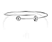 Expandable Wire Blank Bangle Bracelet for DIY Jewelry Making, Pack of 10pcs,2.57 inch
