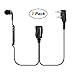 COMMIXC Walkie Talkie Headset, 3.5mm/2.5mm 2-Pin in-Ear Walkie Talkie Earpiece with PTT Mic, Compatible with Kenwood Baofeng Two-Way Radios (2 Pack)