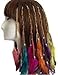 6PCS Women Lady Handmade Boho Hippie Hair Extensions with Feather Clip Comb DIY Accessories Hairpin Headdress