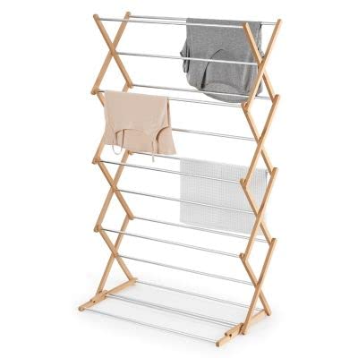 Classic Concertina Indoor Clothes Airer Extra Wide 2 Height Settings Holds 20KG Washing 10M Drying Space