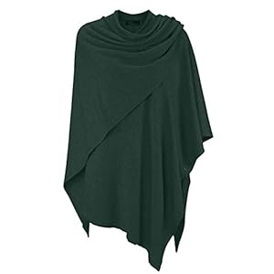 Zwillingsherz Cashmere Dreams Poncho-sjaal met kasjmier – hoogwaardige cape voor dames – XXL omslagdoek en tuniek met…