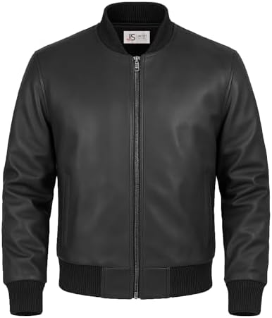 chouyatou Men's Vintage Stand Collar Pu Leather Jacket (X-Small