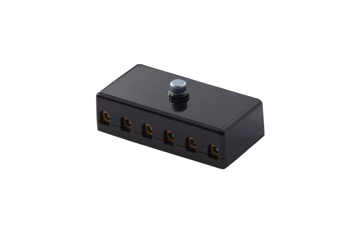 HELLA 8JD 002 291-201 Fuse Box - 6-pin connector - 8A - Black - Plug: Screw Contact