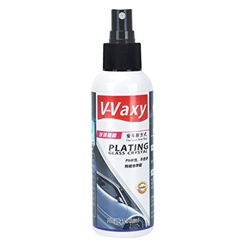 Weite Car Glass Cleaner Spray Rainproof Agent, Automotive Plating Glass Crystal Ceramic Coating for Front Windshield Rearview Mirror Glass Rain Mark Oil Film Remover (White)