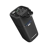 AC Portable Charger, RAVPower 20100mAh 65W(Max.) Built-in AC Outlet Universal Power Bank Travel Charger (Type-C Port, USB iSmart Ports, 19V/1.6A DC Input) (Renewed)