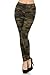 Womens Juniors Jeans Print Jeggings Yoga Super Soft Legging One Size fits S & M - and Plus Size FITS-1X 2X 3X Green