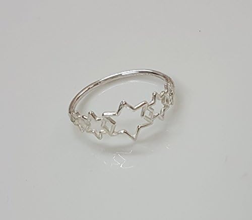 Sterling Silver Multi Star Ring Band, any size