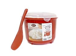 Microwave Rice Steamer Cooker BPA Free 2.6L Red