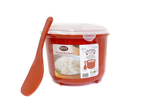 Microwave Rice Steamer Cooker BPA Free 2.6L Red (Best Persian Rice Cooker)