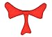 Party City Dr Seuss Cat In The Hat Bow Tie for Kids - Dr. Seuss Red Bow-Tie Accessory for Boys & Girls - Halloween Costume Accessories
