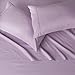 Amazon Basics Lightweight Super Soft Easy Care Microfiber 4 Piece Bedsheets Set with 14-Inch Deep Pockets, Queen, Frosted Lavender, Solid