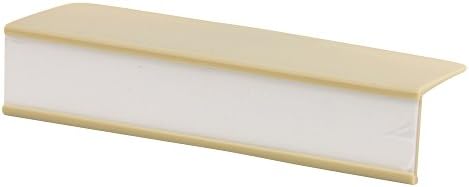 Clip-On Plastic Shelf Label Holder 1" x 5" x 2 1/4" 10/Pkg (Tan)