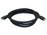 Monoprice Commercial 6ft 24AWG CL2 High Speed HDMI Cable With Ethernet w/ Net Jacket - Black