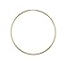 Designs by Nathan 14K Yellow or Rose Gold Filled Thin Slender Round Seamless Endless Hoop Earrings