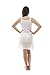 Coral Kids Cotton/Poly V Neck Non Cling Girls Full Slip (7, White)