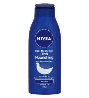 Nivea Rich Nourishing Body Moisturiser Lotion For Dry Skin 400 mL with Free Ayur Soap