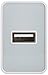 AmazonBasics One-Port USB Wall Charger (12-Watt) Compatible With iPhone and Samsung Phones - White