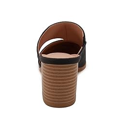 Womens Cutout Backless Mules Shoes Pointed Toe Slip