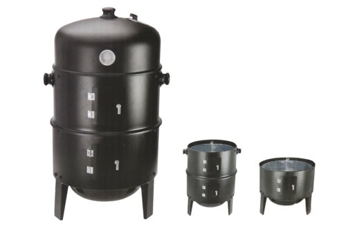 3 in 1 Räucherofen - Grill zum Braten, Grillen und Räuchern - mit Termperaturanzeige - BBQ – Bild 4