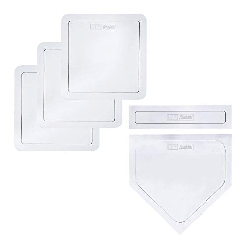 Franklin Sports Baseball Base Deluxe Set MLB Baseball + Softball Bases, Home Plate and