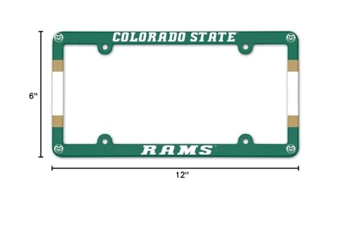 NCAA License Plate with Full Color Frame, Colorado State
