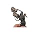 Imitation Metal Toy Revolver Gun with Keychain, 3.5-Inch by 2.2-Inch Gun, Coppery